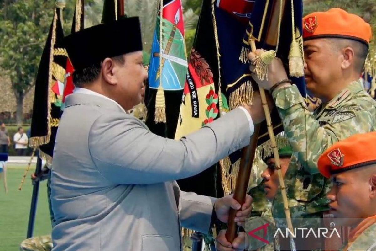 Prabowo resmikan 204 satuan baru TNI, ini rinciannya